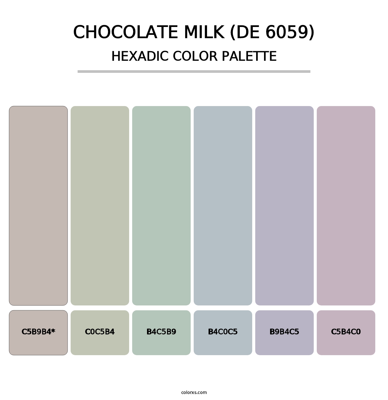 Chocolate Milk (DE 6059) - Hexadic Color Palette