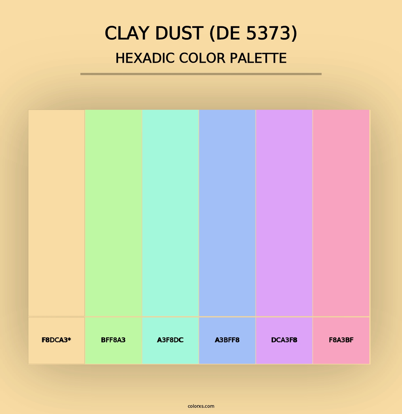 Clay Dust (DE 5373) - Hexadic Color Palette