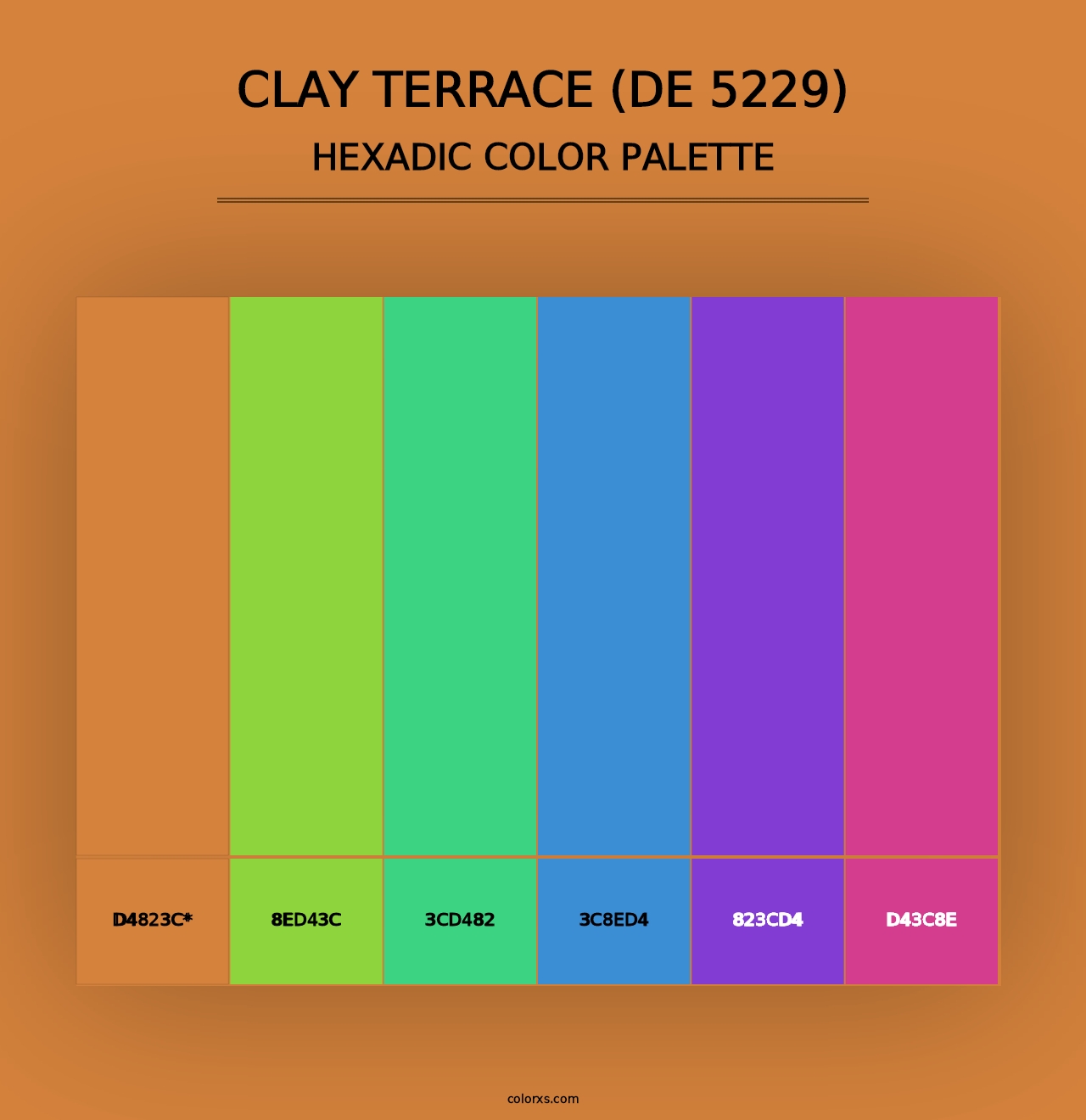 Clay Terrace (DE 5229) - Hexadic Color Palette