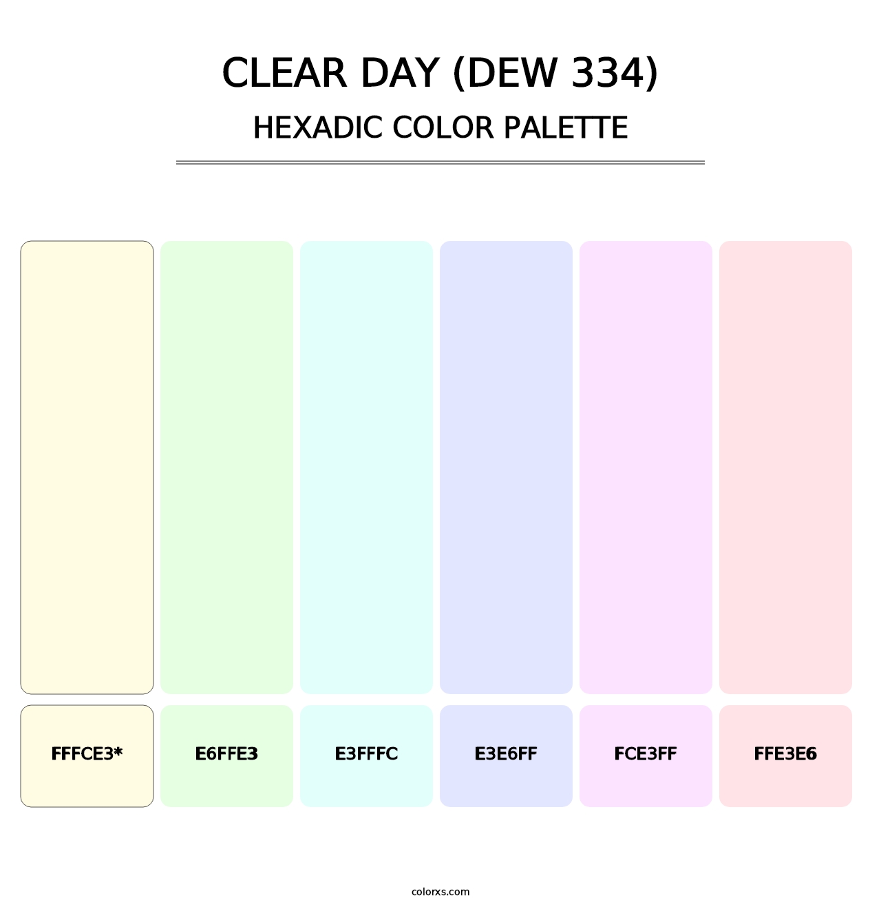 Clear Day (DEW 334) - Hexadic Color Palette