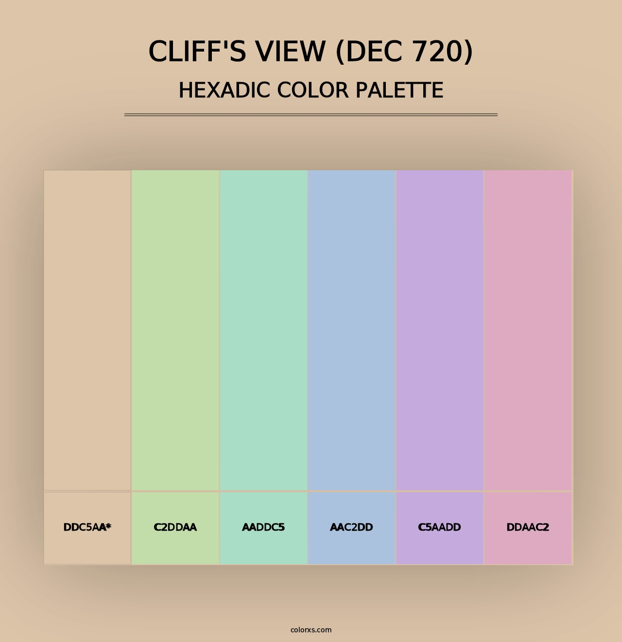 Cliff's View (DEC 720) - Hexadic Color Palette