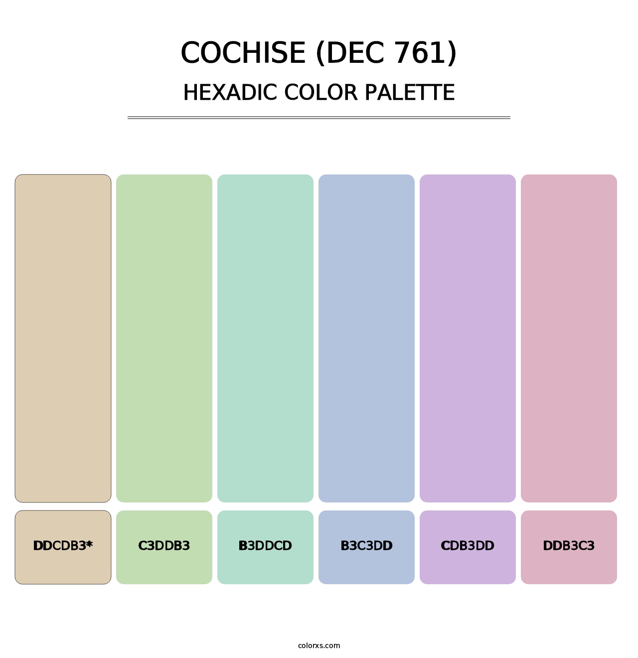 Cochise (DEC 761) - Hexadic Color Palette