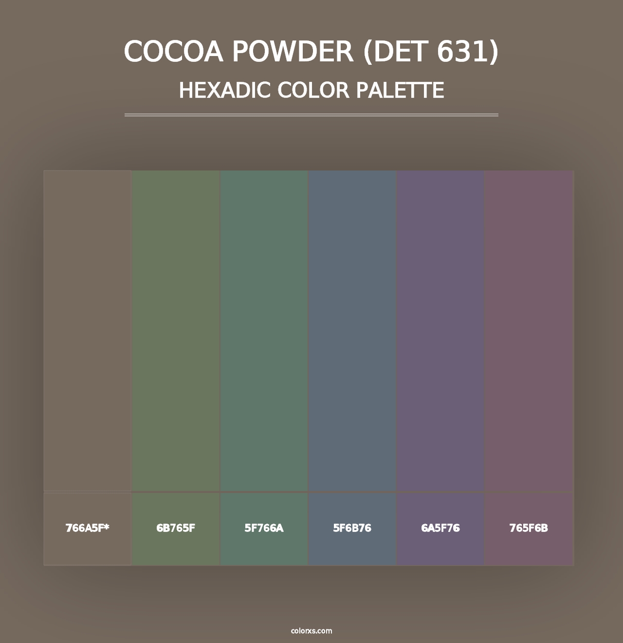 Cocoa Powder (DET 631) - Hexadic Color Palette