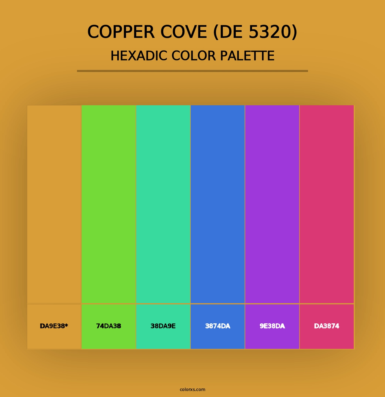 Copper Cove (DE 5320) - Hexadic Color Palette