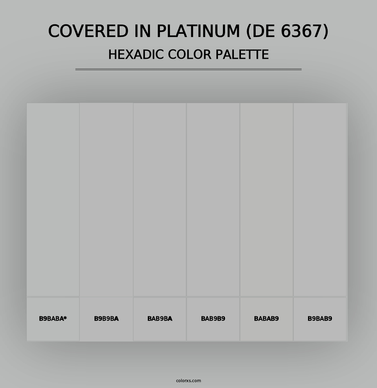 Covered in Platinum (DE 6367) - Hexadic Color Palette