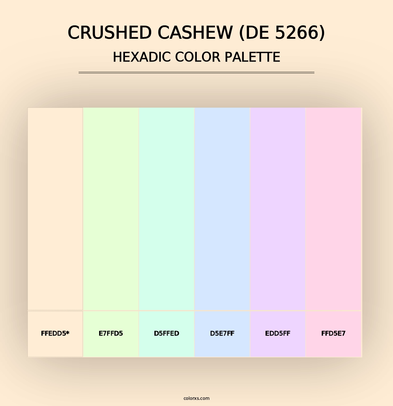 Crushed Cashew (DE 5266) - Hexadic Color Palette