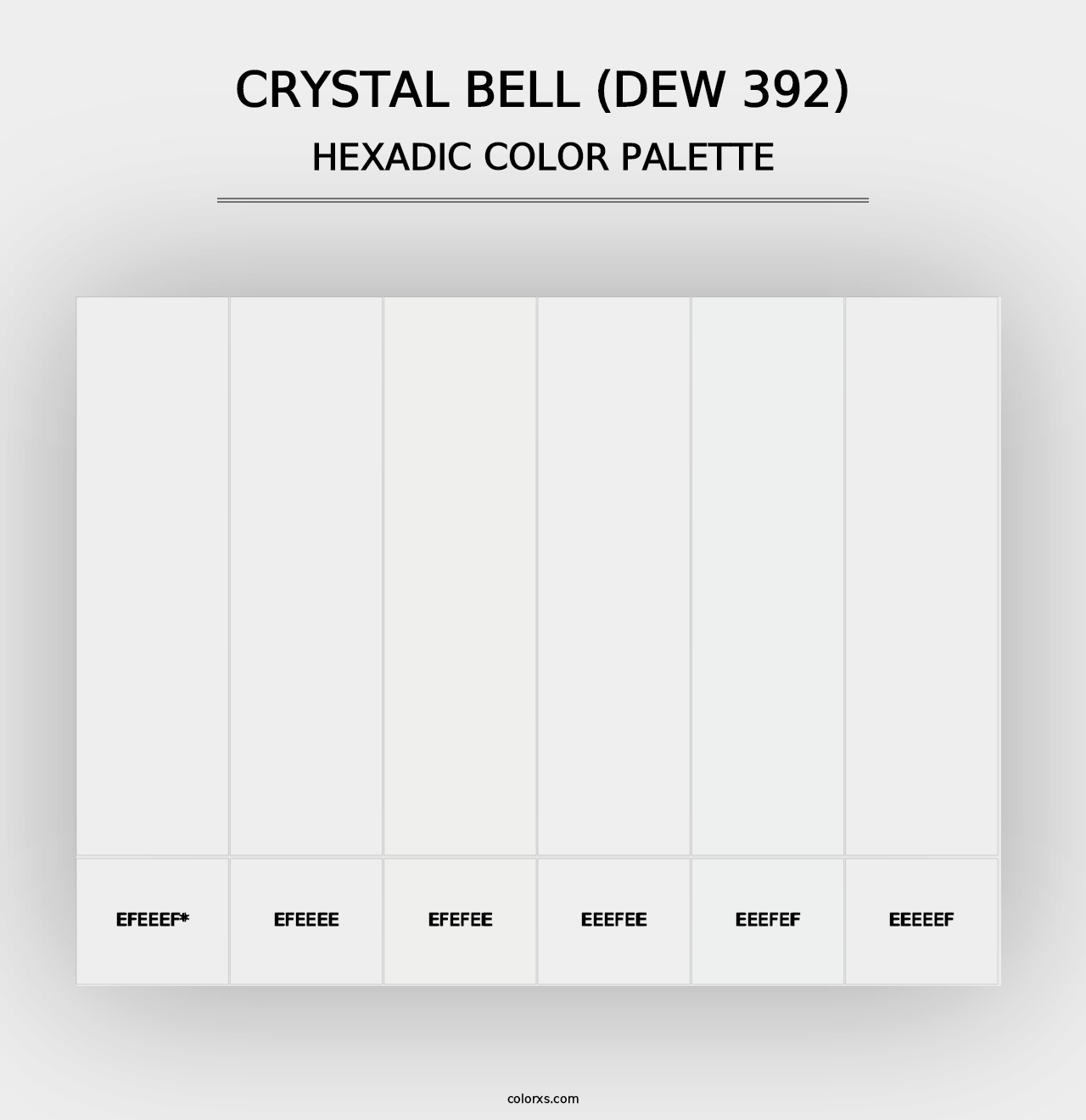 Crystal Bell (DEW 392) - Hexadic Color Palette