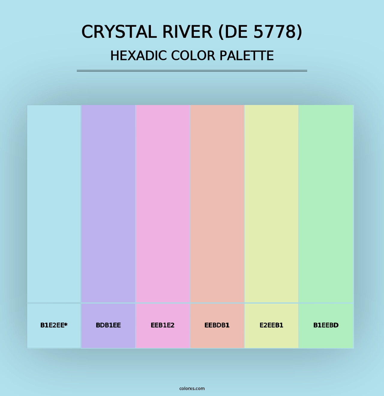 Crystal River (DE 5778) - Hexadic Color Palette