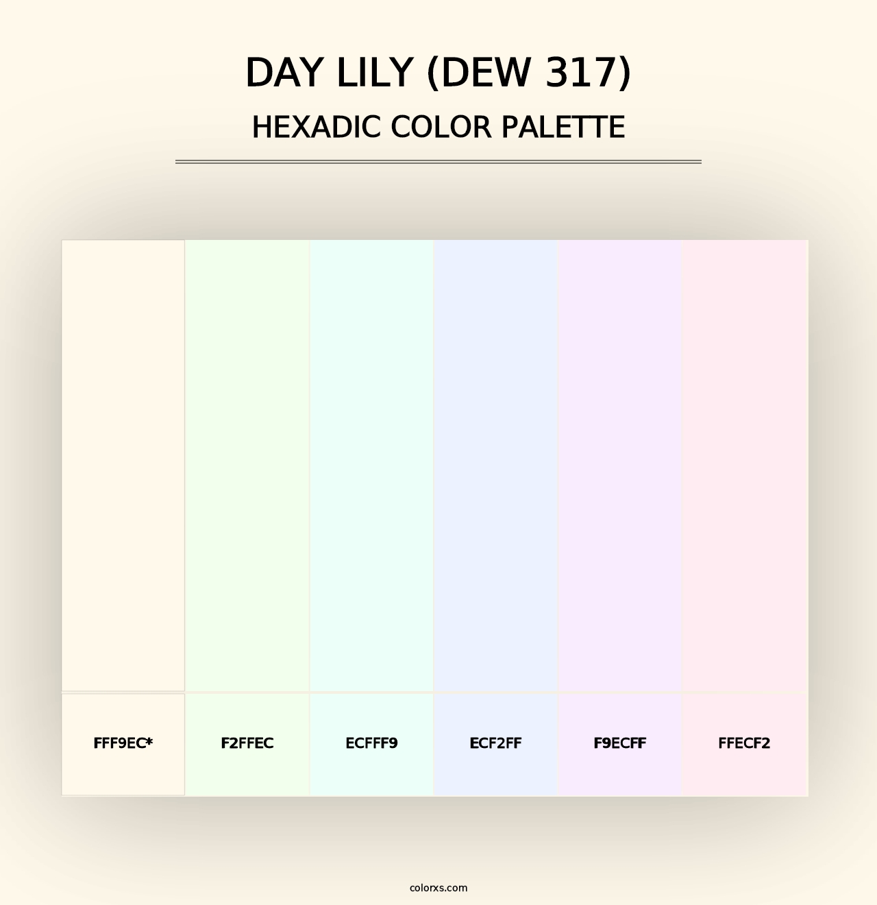 Day Lily (DEW 317) - Hexadic Color Palette