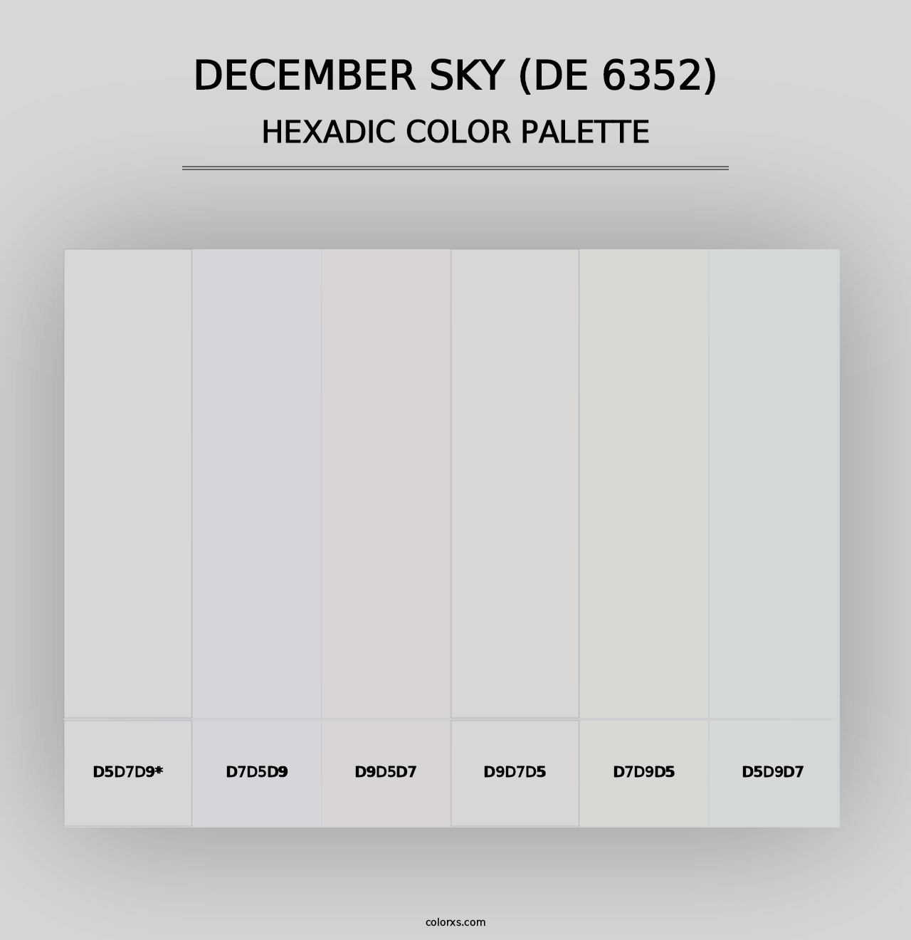 December Sky (DE 6352) - Hexadic Color Palette