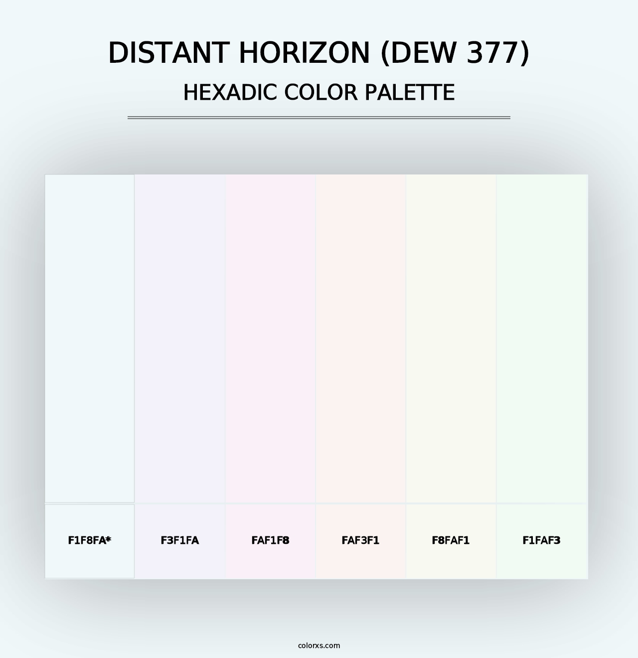 Distant Horizon (DEW 377) - Hexadic Color Palette