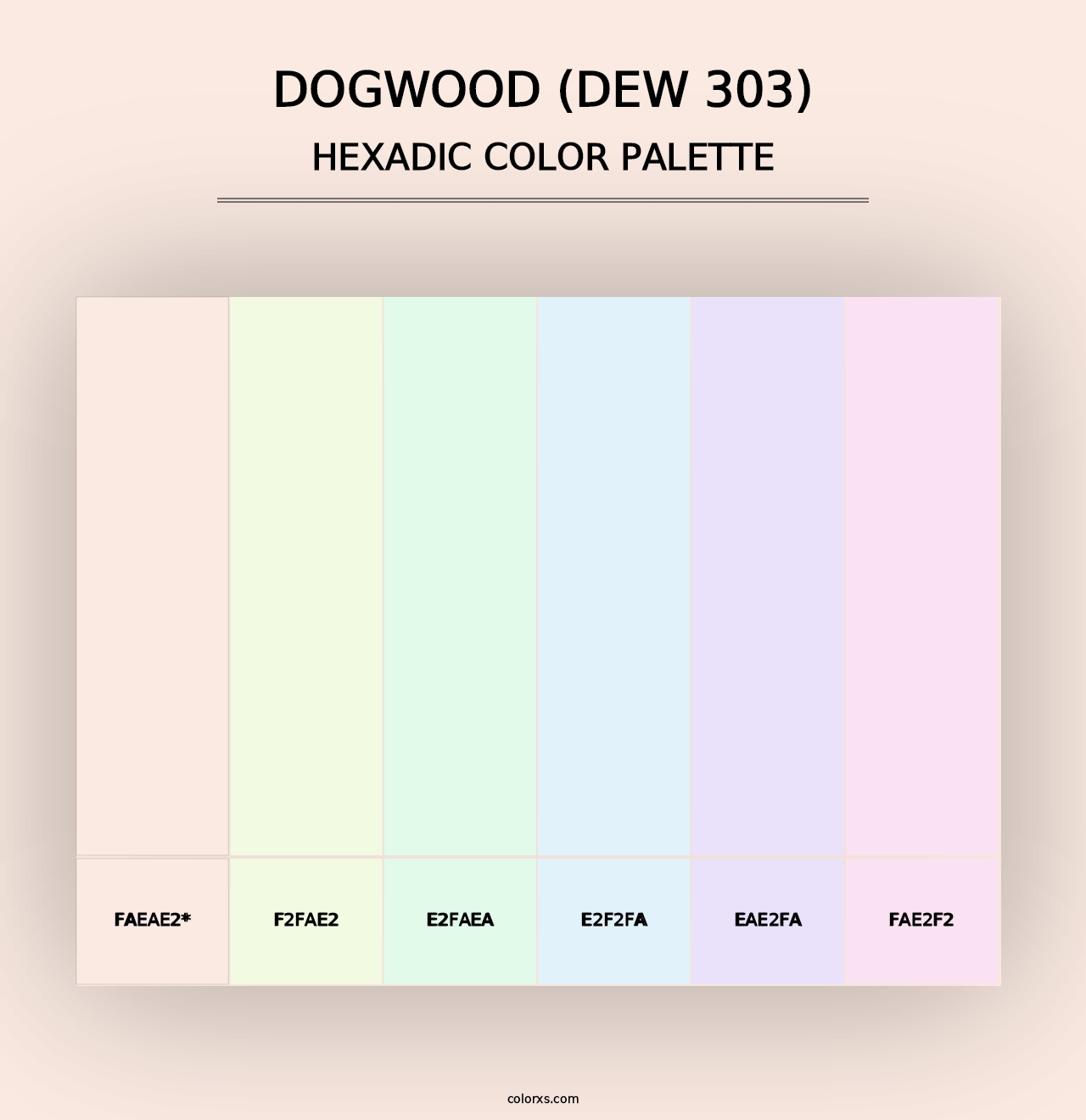 Dogwood (DEW 303) - Hexadic Color Palette