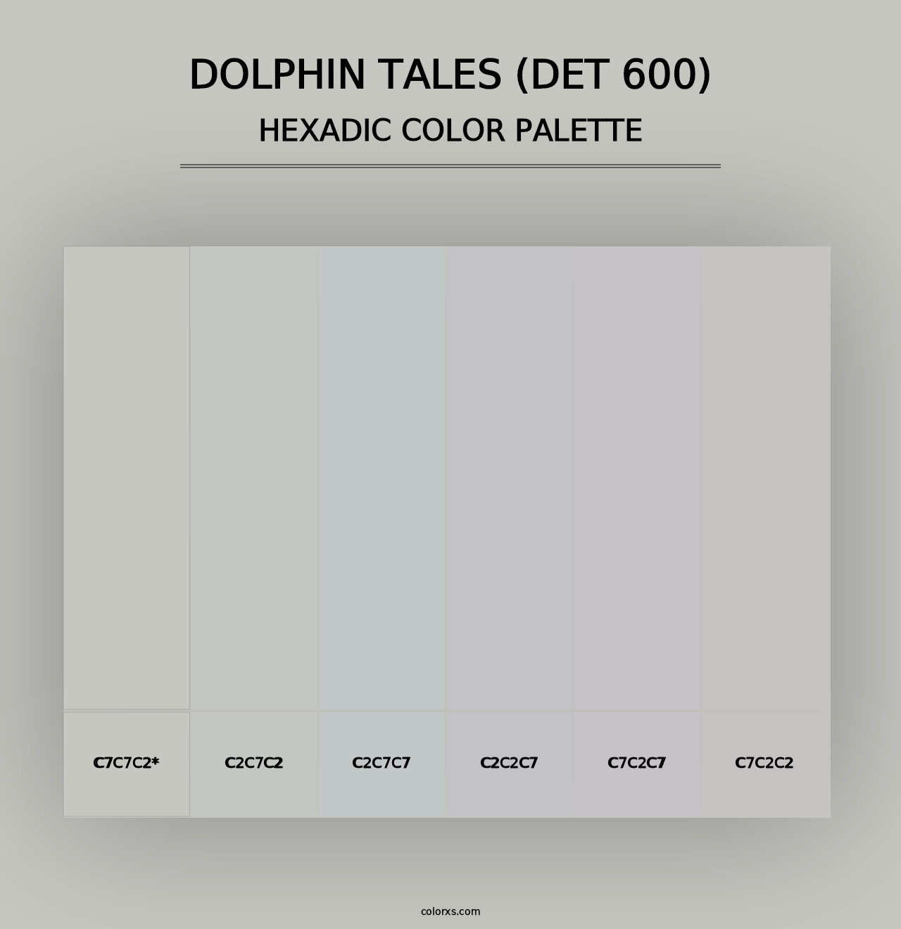 Dolphin Tales (DET 600) - Hexadic Color Palette