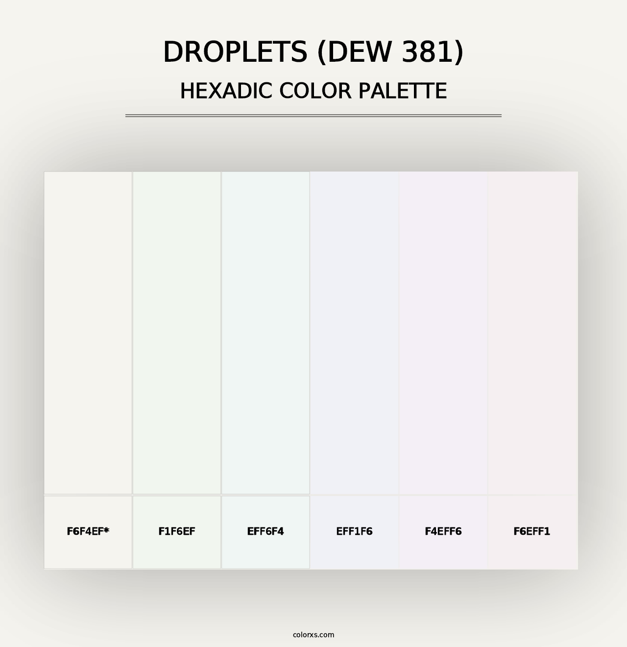 Droplets (DEW 381) - Hexadic Color Palette