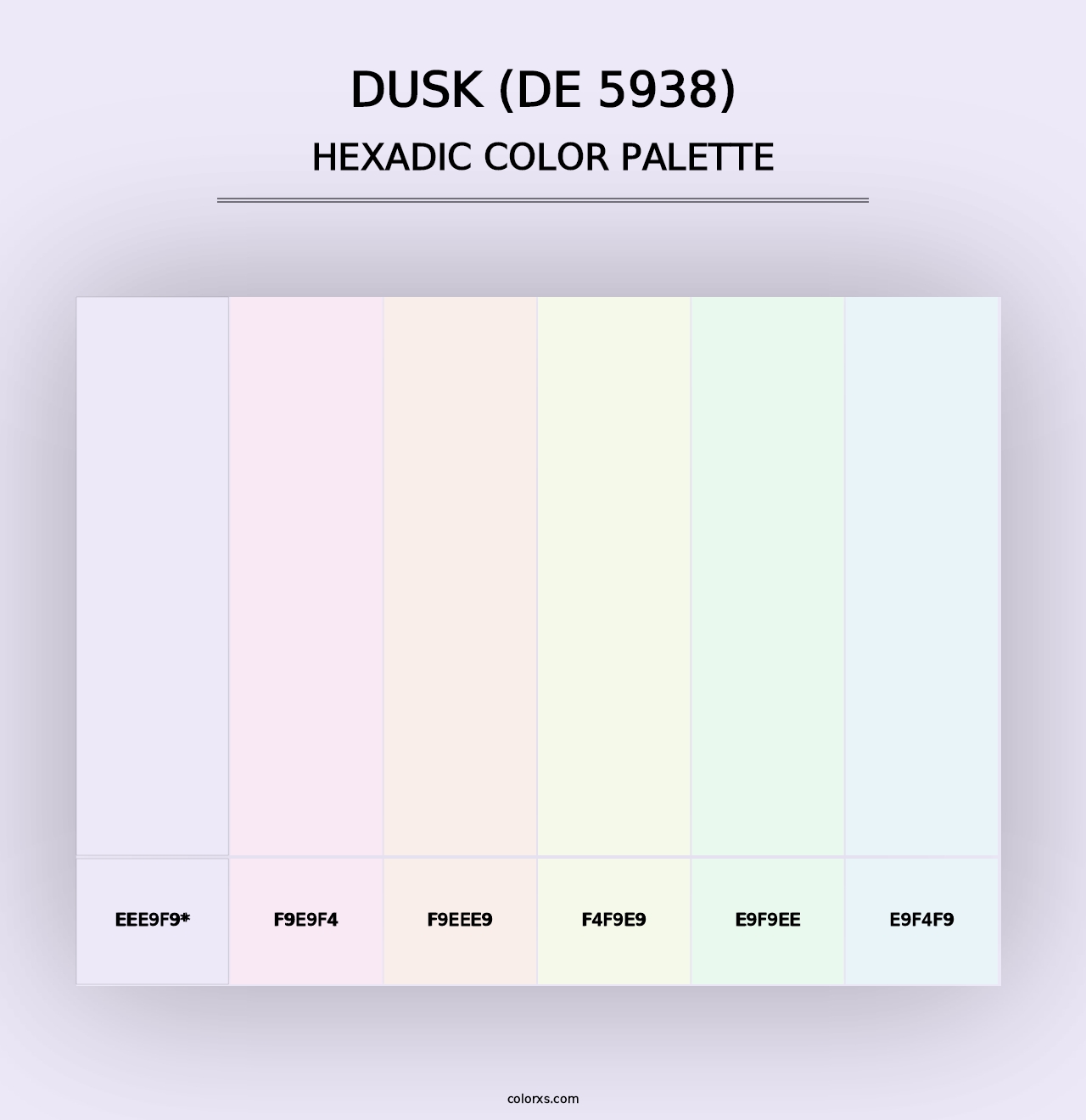 Dusk (DE 5938) - Hexadic Color Palette