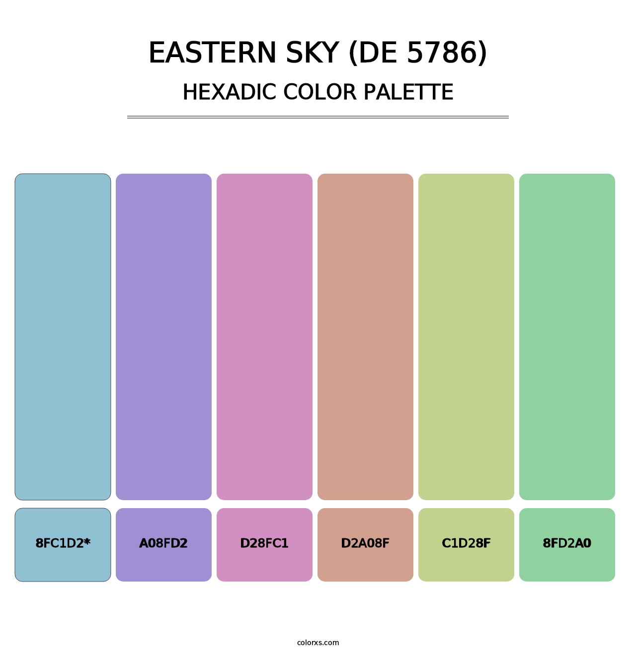 Eastern Sky (DE 5786) - Hexadic Color Palette