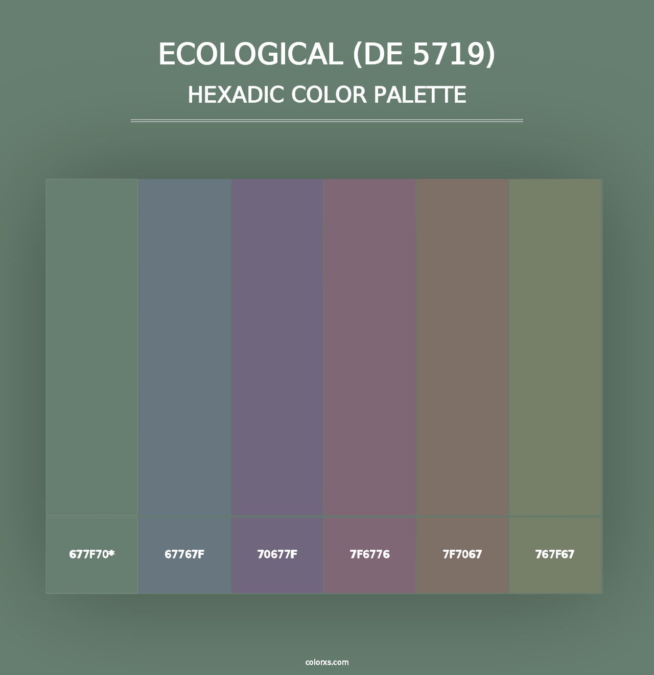 Ecological (DE 5719) - Hexadic Color Palette