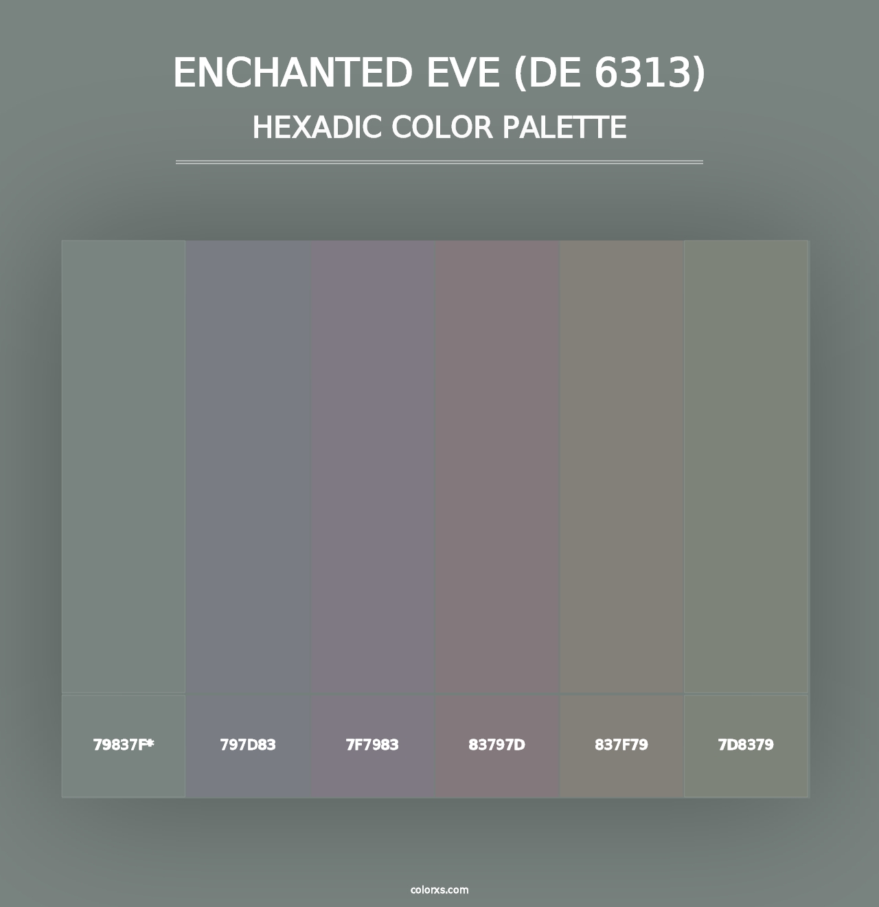 Enchanted Eve (DE 6313) - Hexadic Color Palette