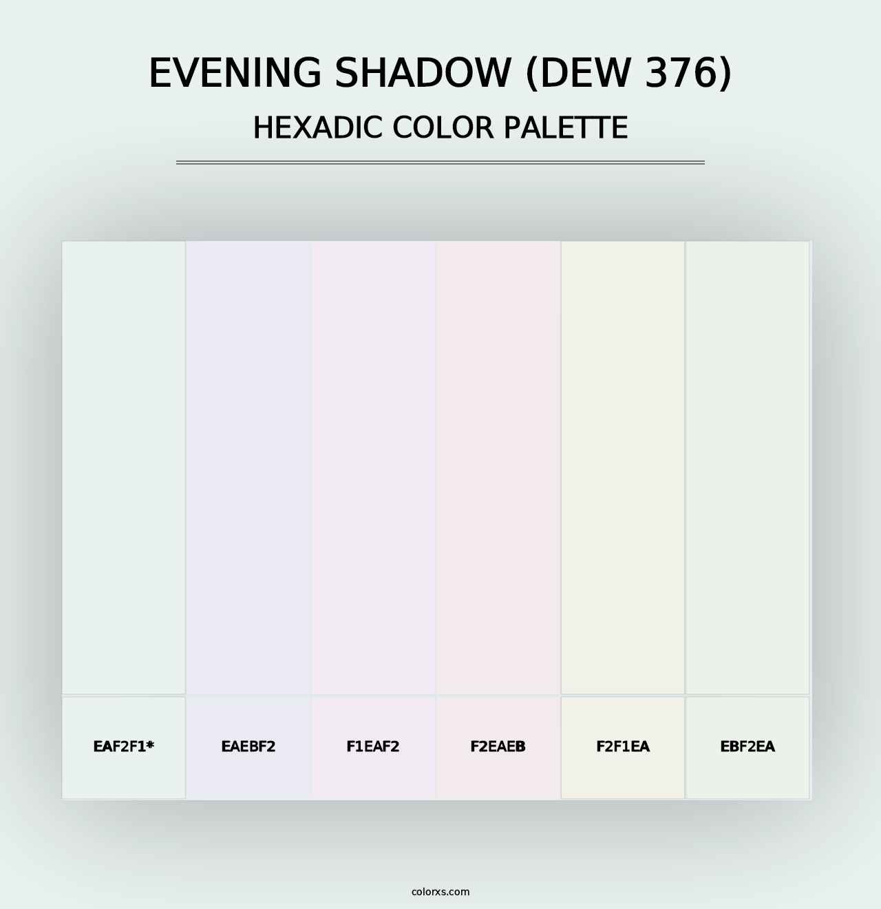 Evening Shadow (DEW 376) - Hexadic Color Palette