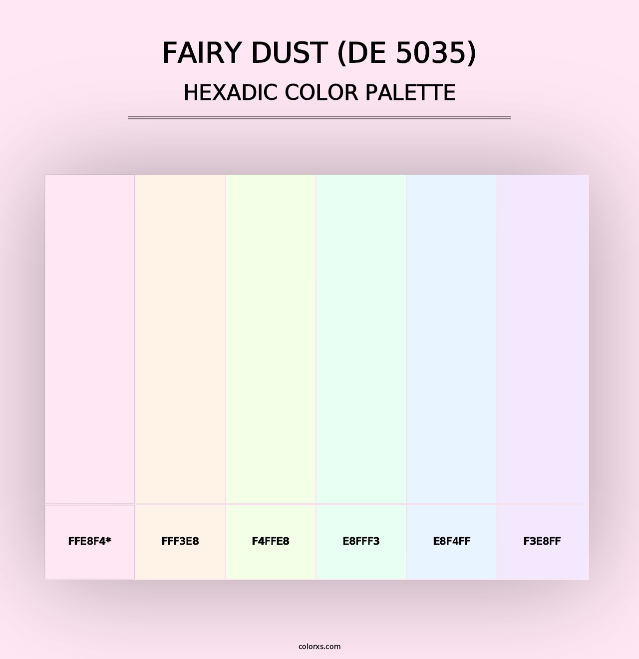 Fairy Dust (DE 5035) - Hexadic Color Palette