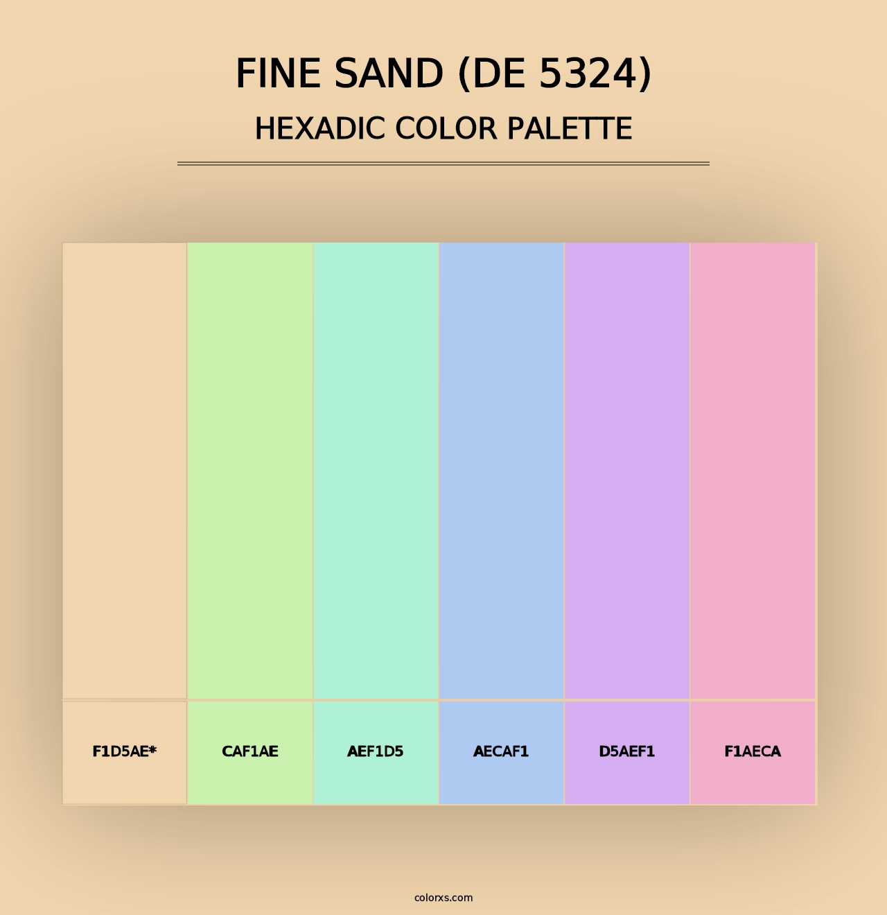 Fine Sand (DE 5324) - Hexadic Color Palette