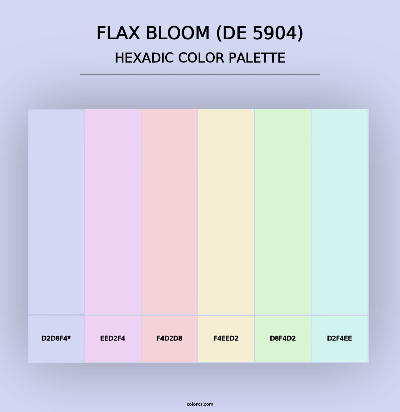 Flax Bloom (DE 5904) - Hexadic Color Palette