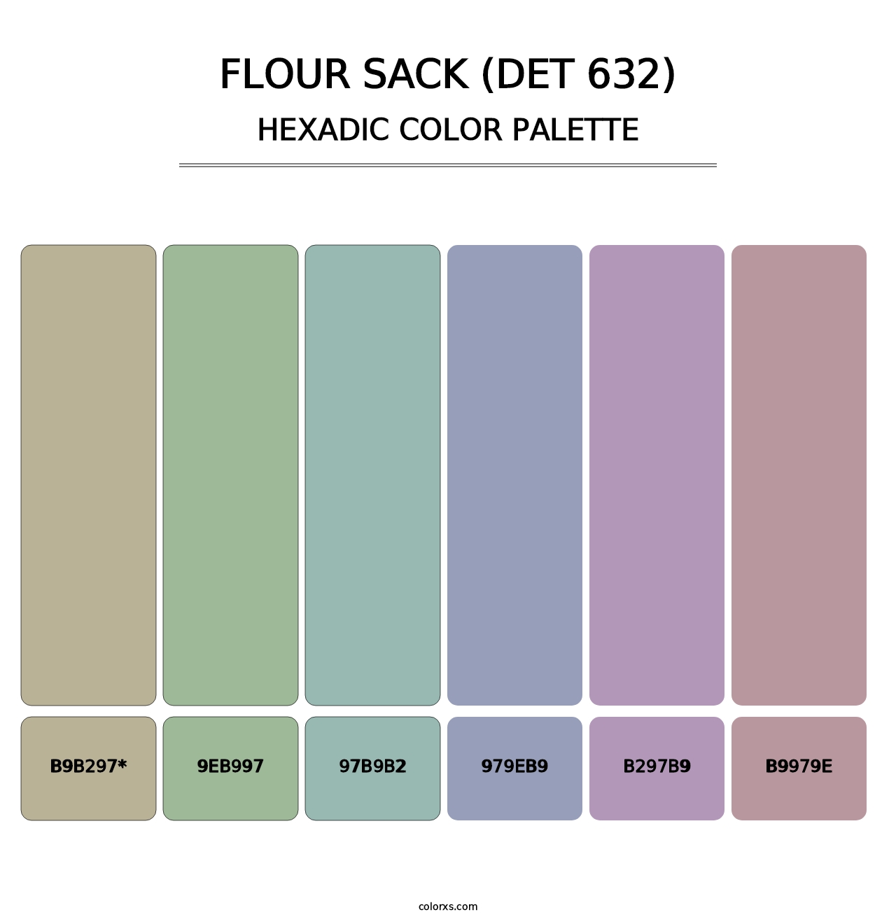 Flour Sack (DET 632) - Hexadic Color Palette