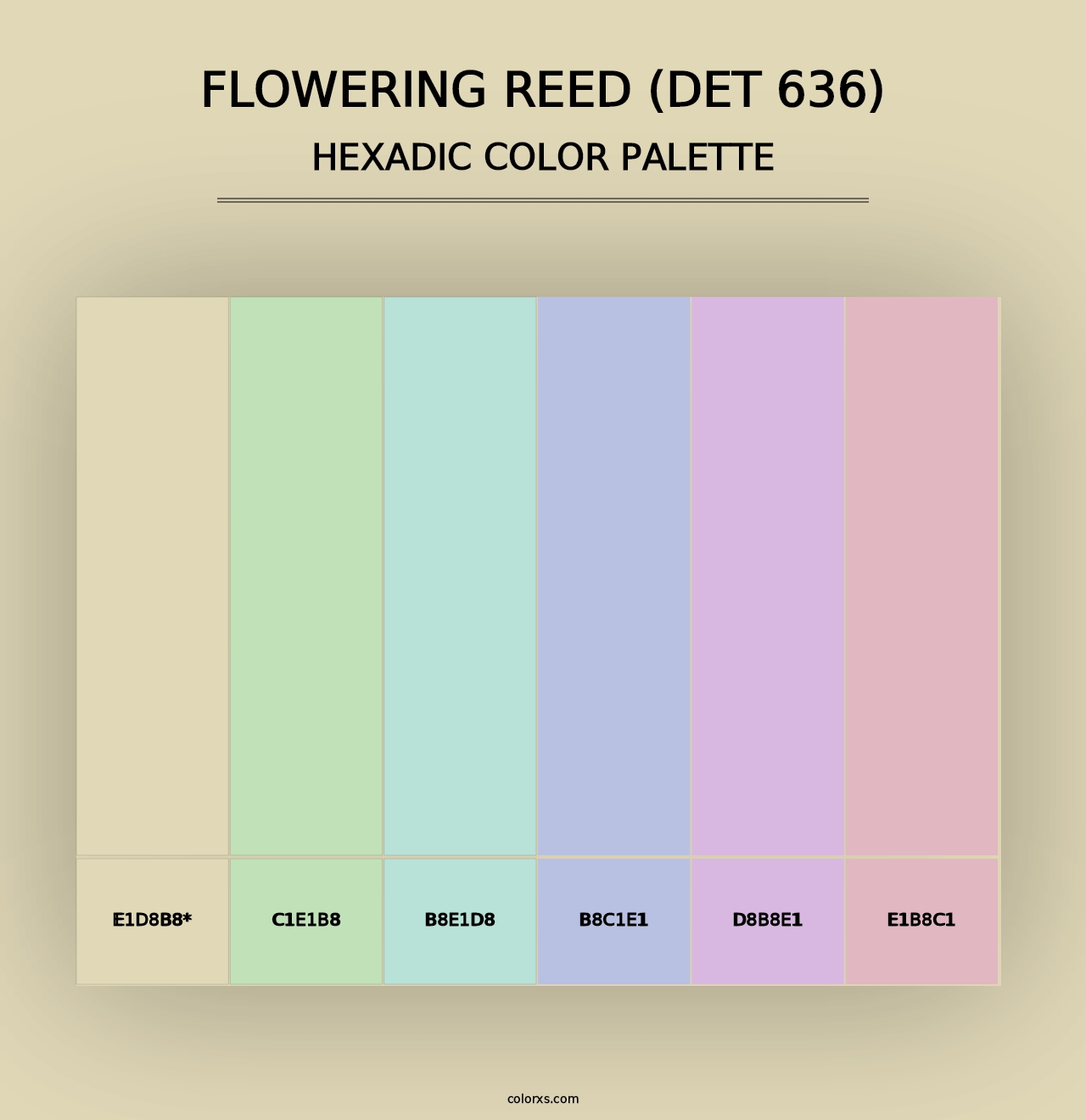 Flowering Reed (DET 636) - Hexadic Color Palette