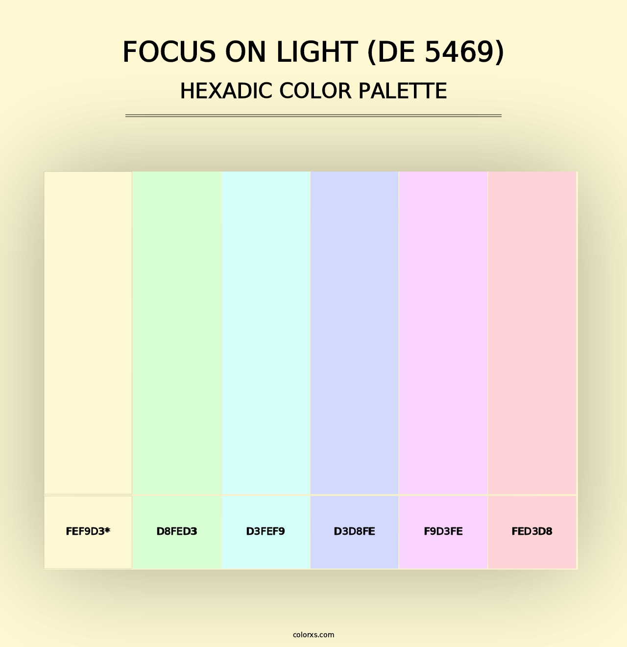 Focus on Light (DE 5469) - Hexadic Color Palette