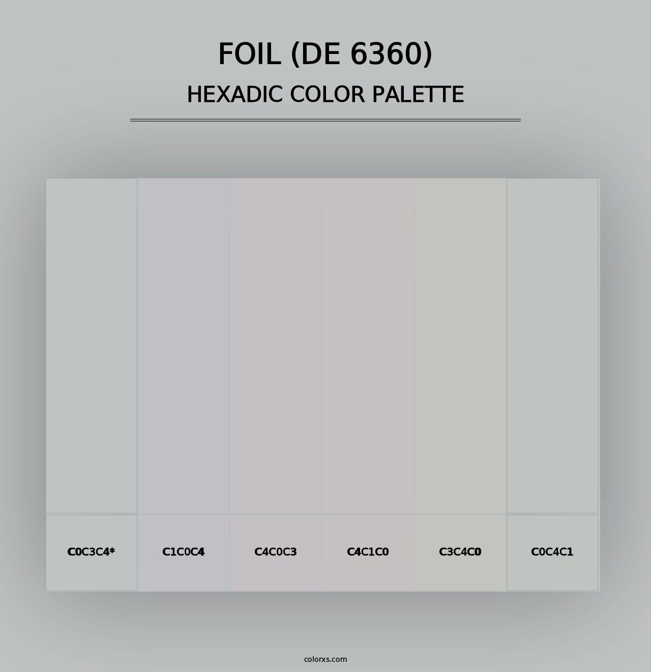 Foil (DE 6360) - Hexadic Color Palette