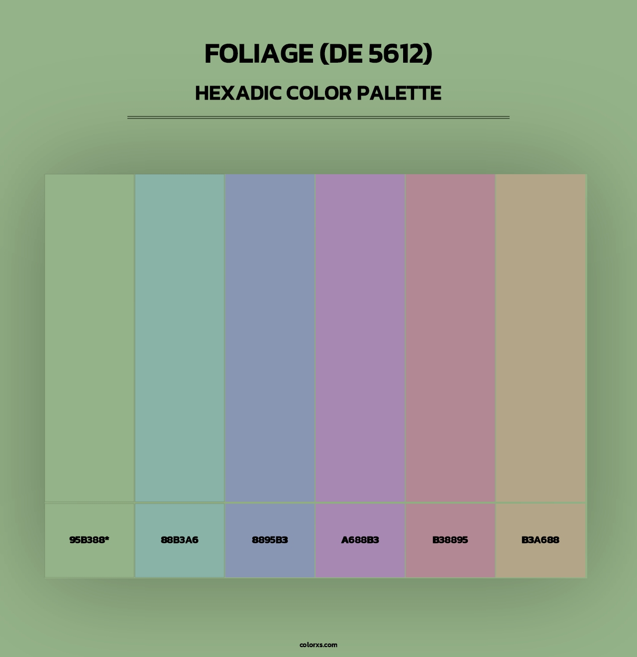 Foliage (DE 5612) - Hexadic Color Palette