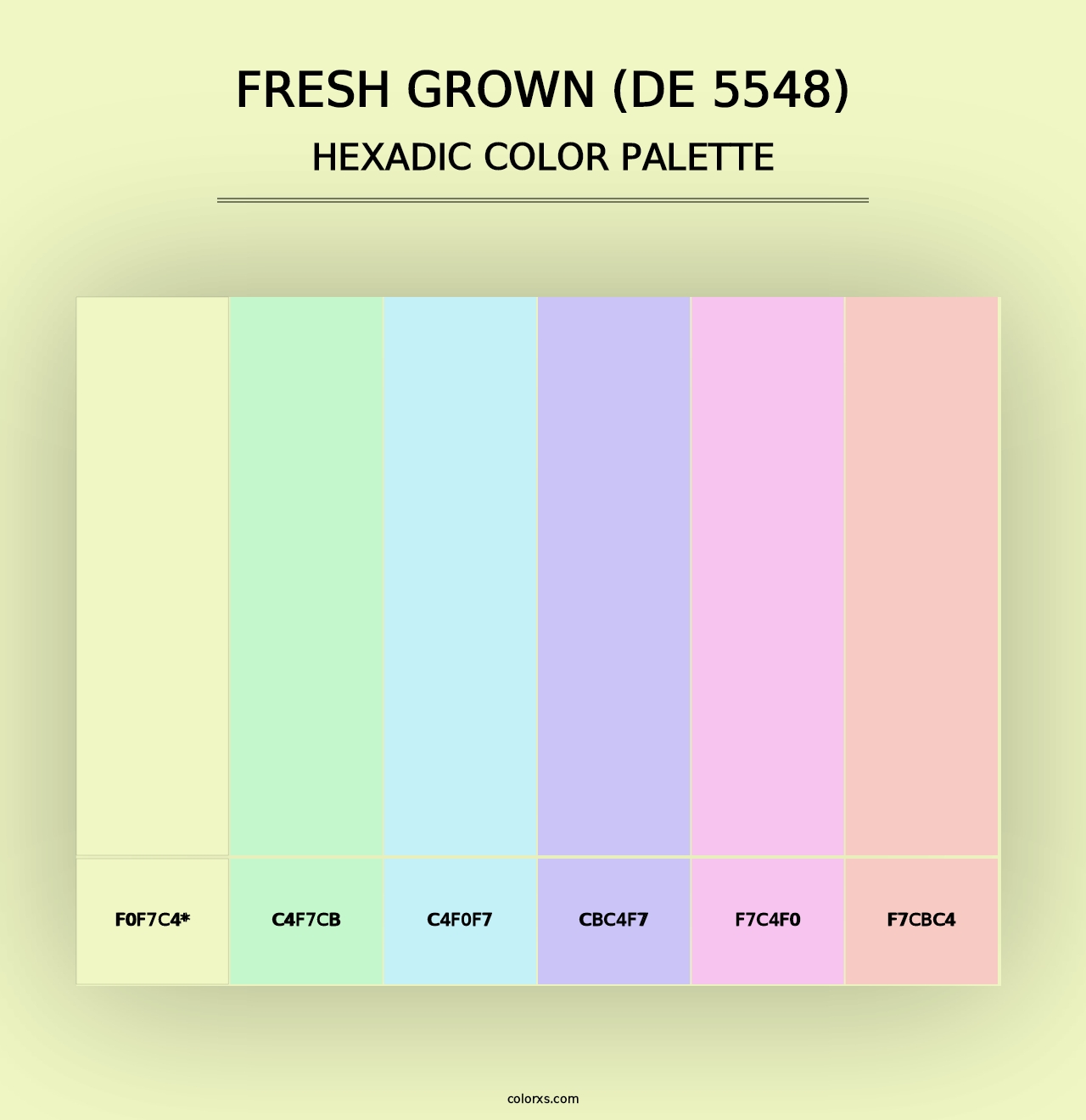 Fresh Grown (DE 5548) - Hexadic Color Palette