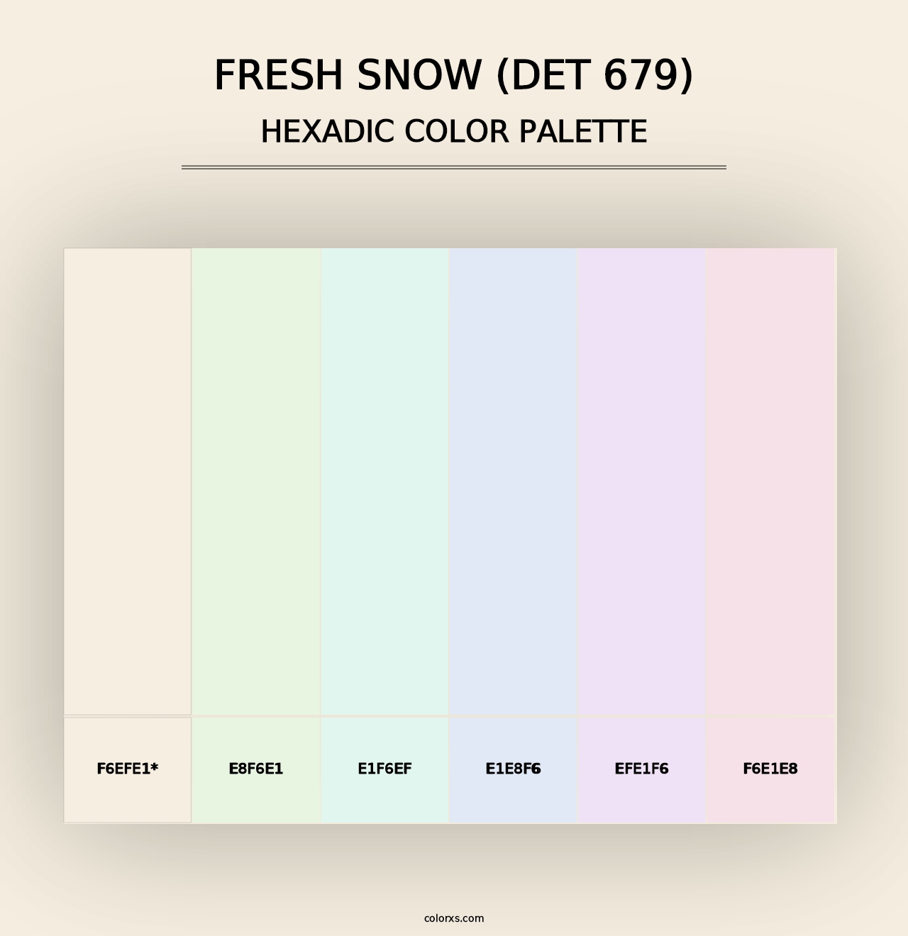 Fresh Snow (DET 679) - Hexadic Color Palette