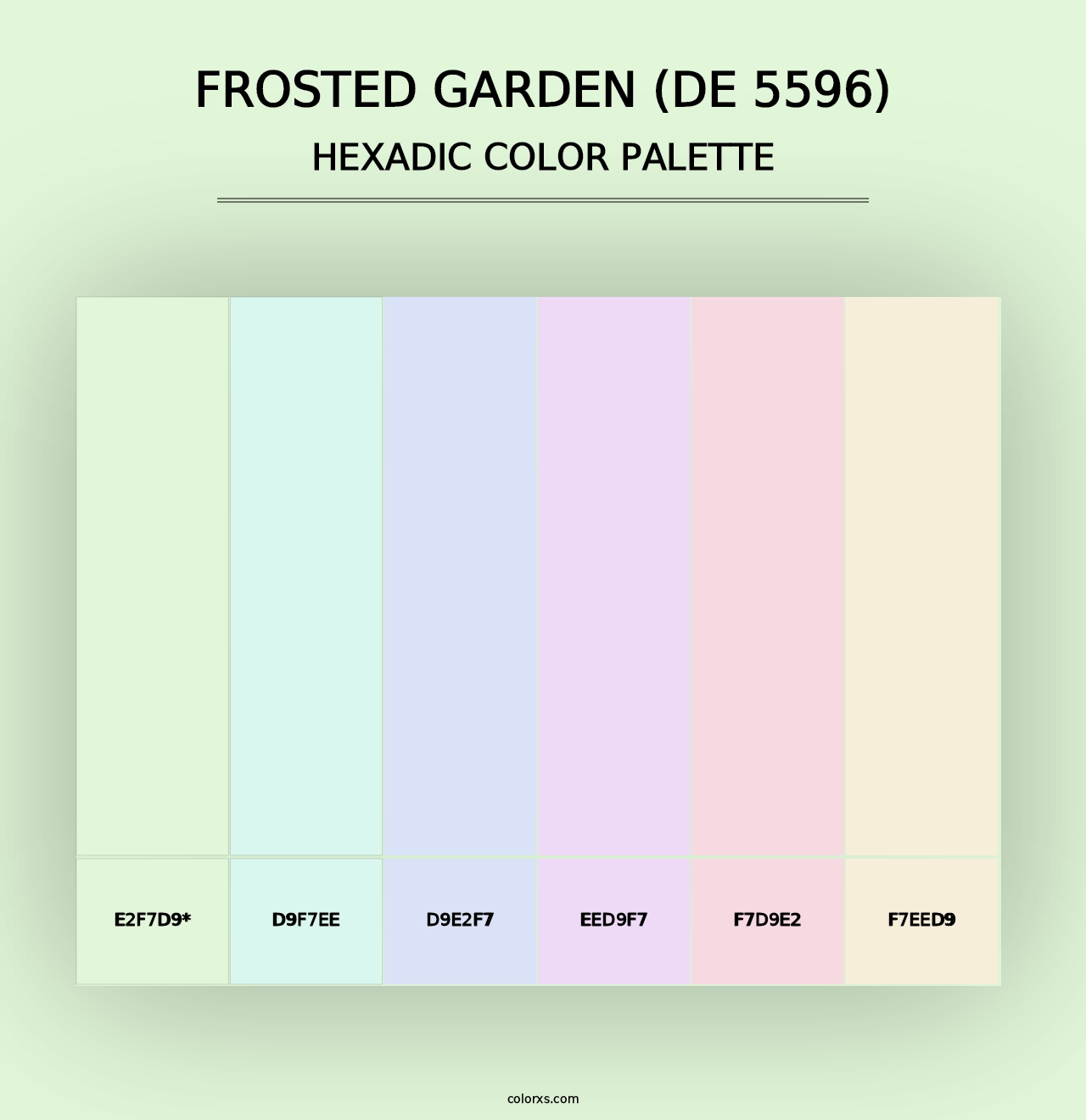 Frosted Garden (DE 5596) - Hexadic Color Palette