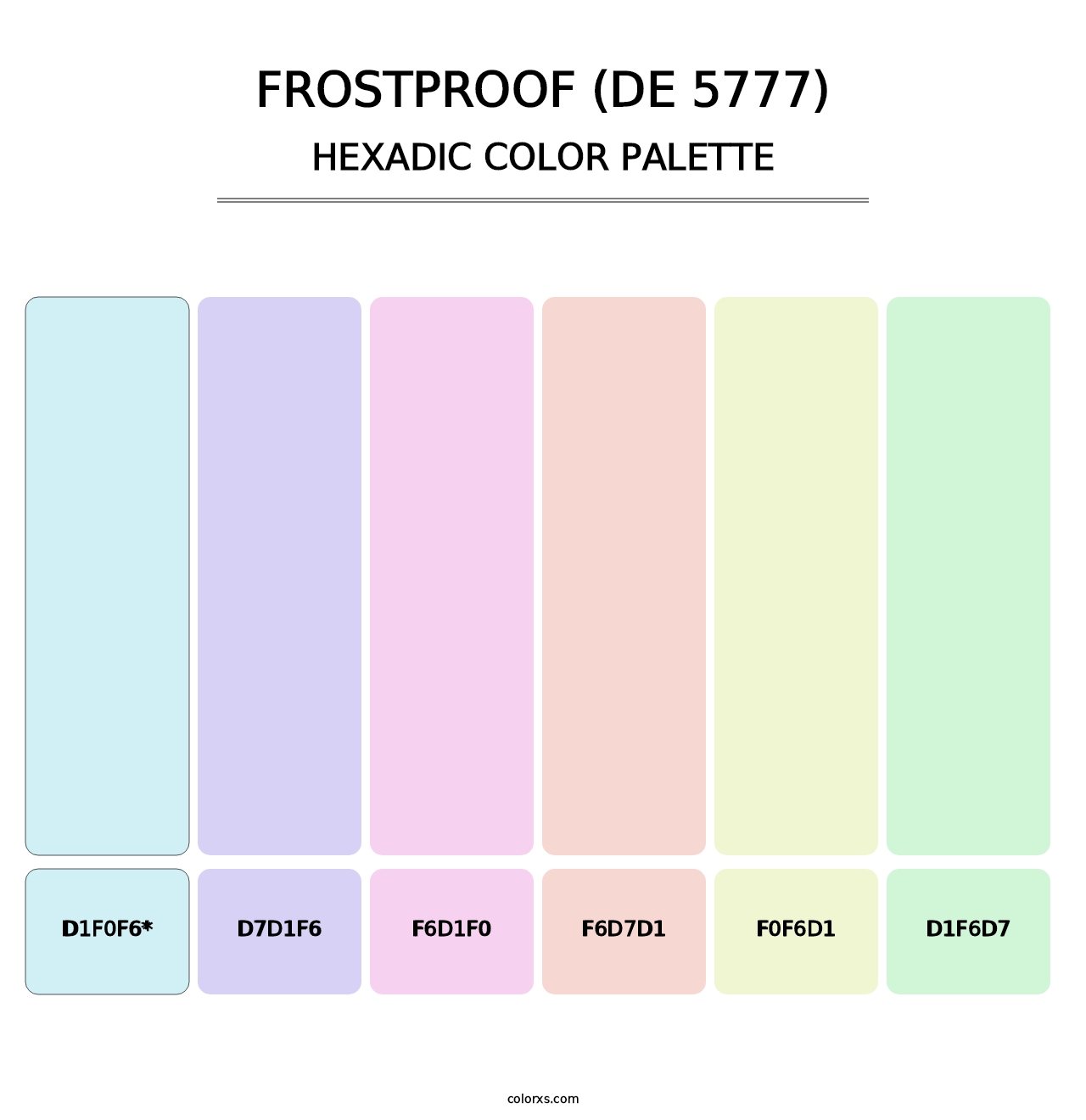 Frostproof (DE 5777) - Hexadic Color Palette