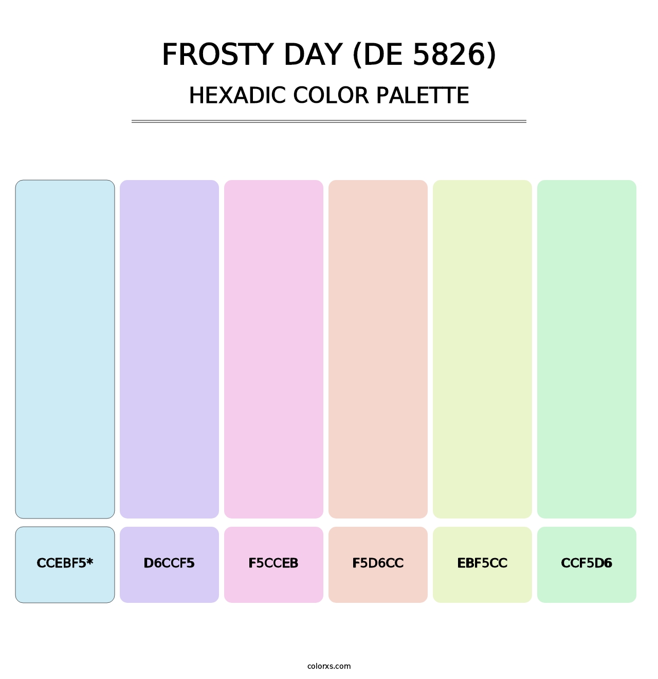 Frosty Day (DE 5826) - Hexadic Color Palette