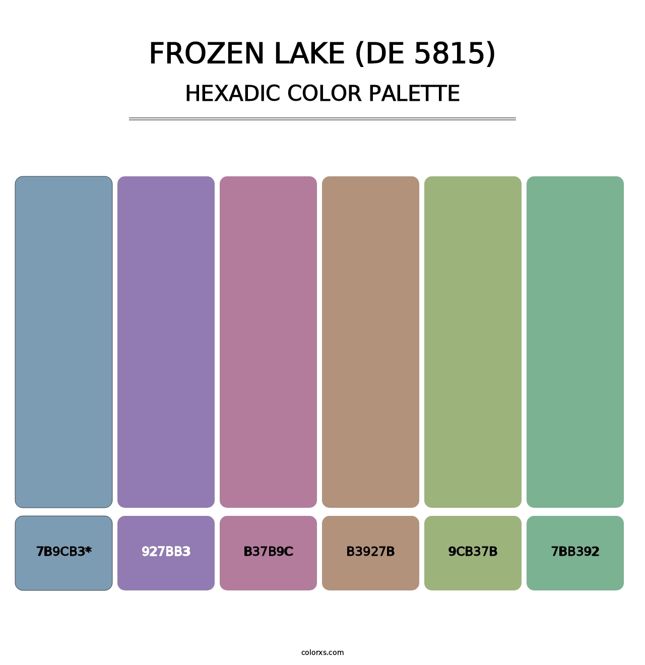 Frozen Lake (DE 5815) - Hexadic Color Palette