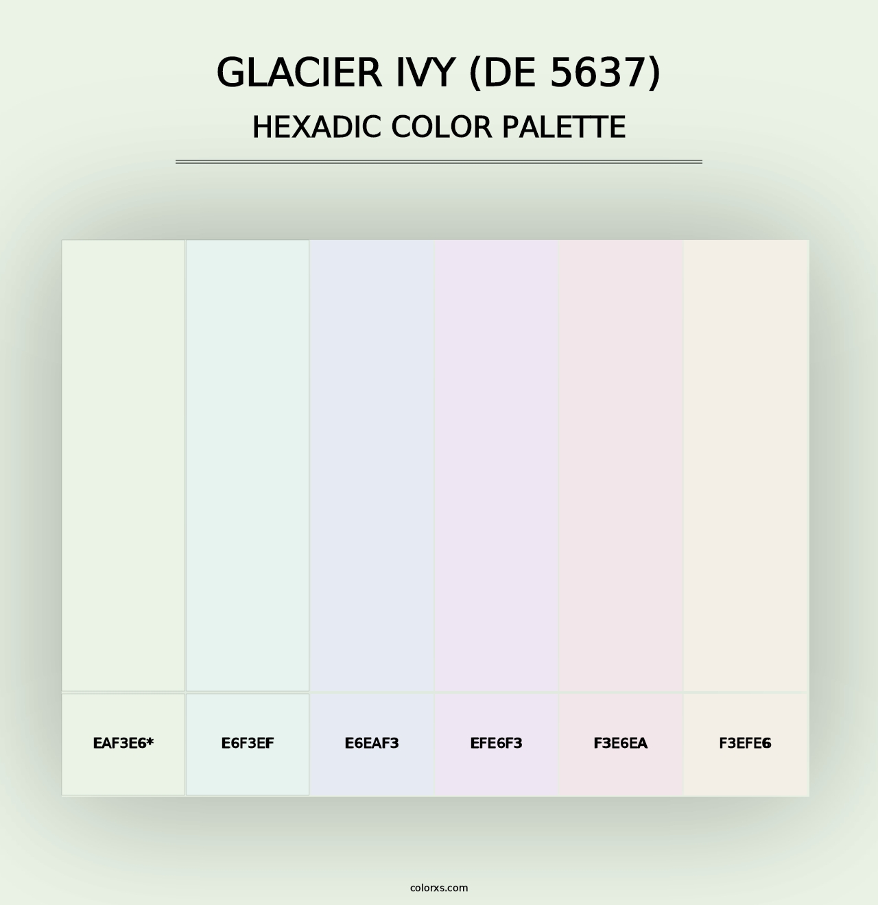 Glacier Ivy (DE 5637) - Hexadic Color Palette