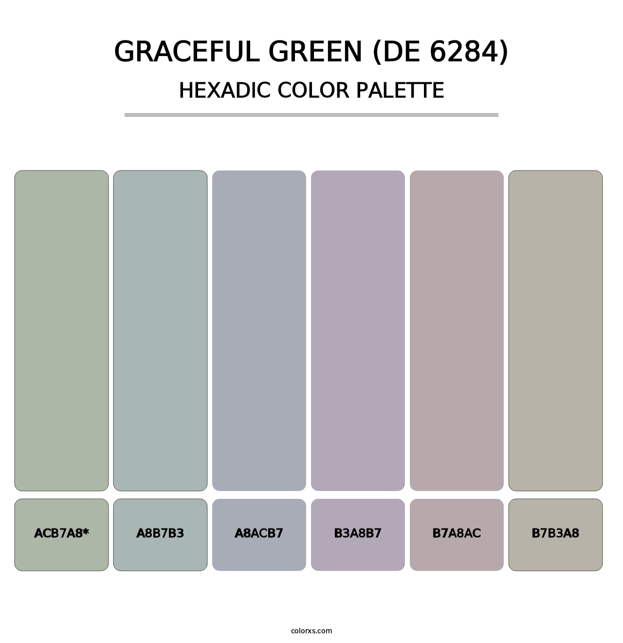 Graceful Green (DE 6284) - Hexadic Color Palette