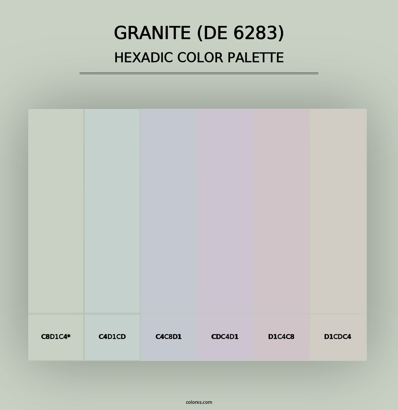 Granite (DE 6283) - Hexadic Color Palette