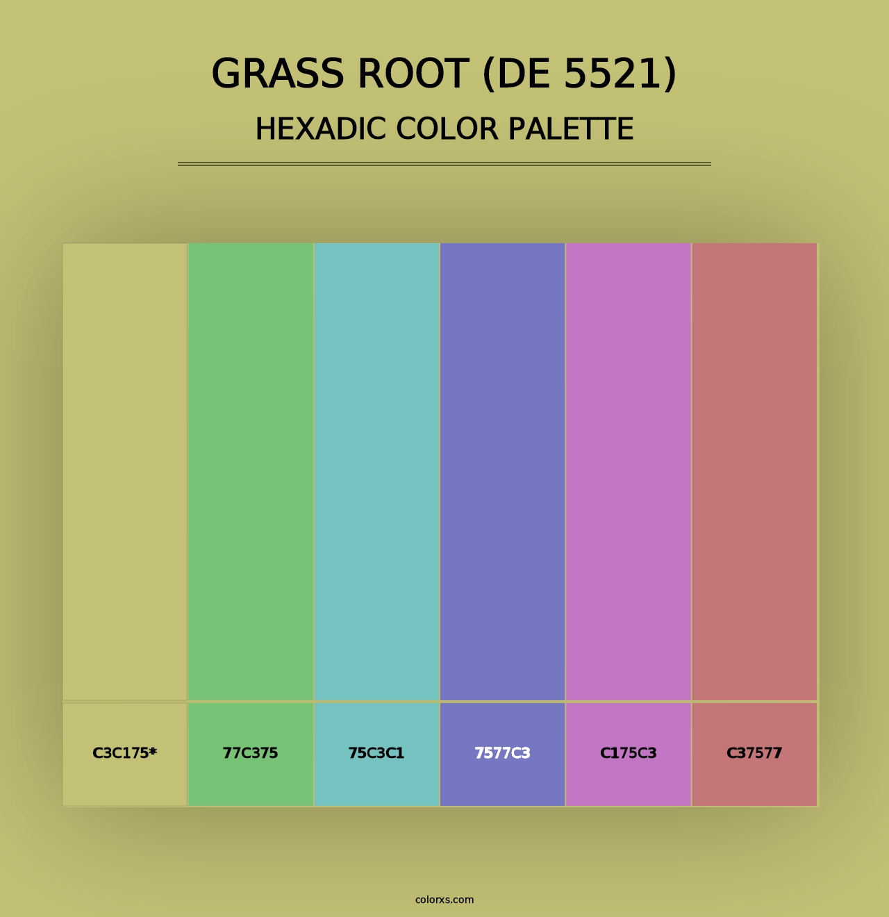 Grass Root (DE 5521) - Hexadic Color Palette