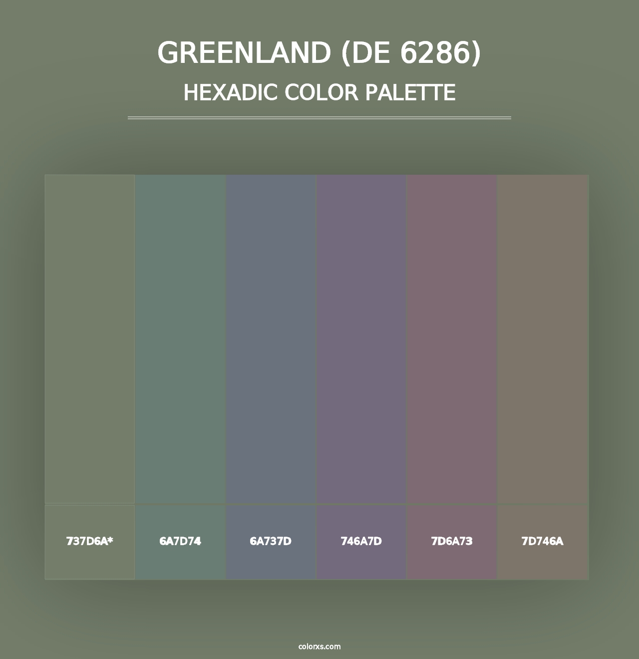 Greenland (DE 6286) - Hexadic Color Palette