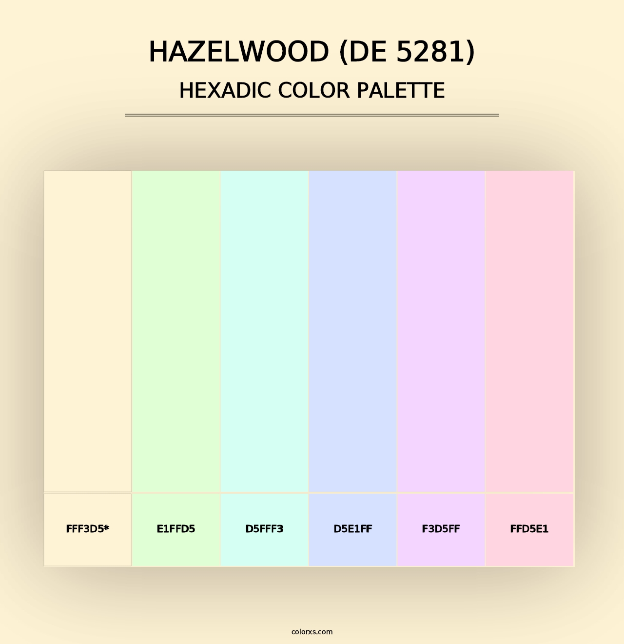 Hazelwood (DE 5281) - Hexadic Color Palette