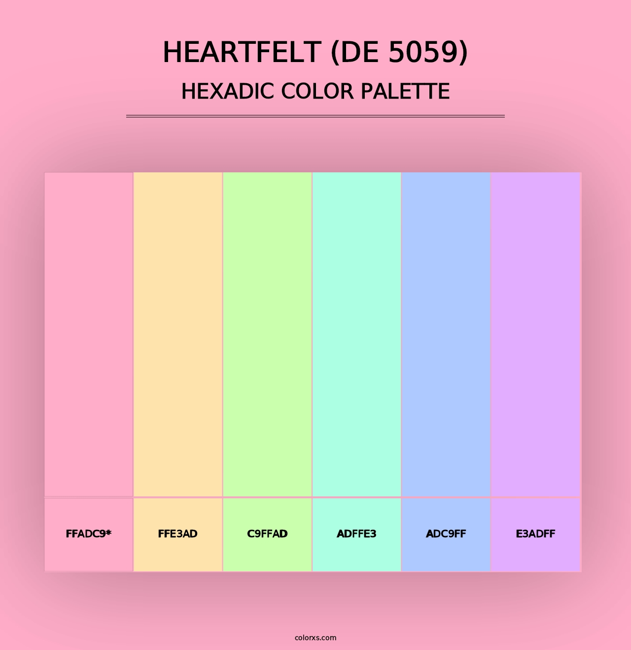 Heartfelt (DE 5059) - Hexadic Color Palette