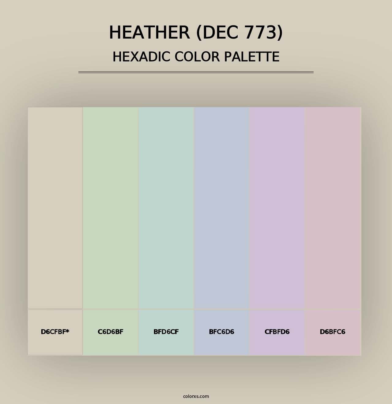 Heather (DEC 773) - Hexadic Color Palette