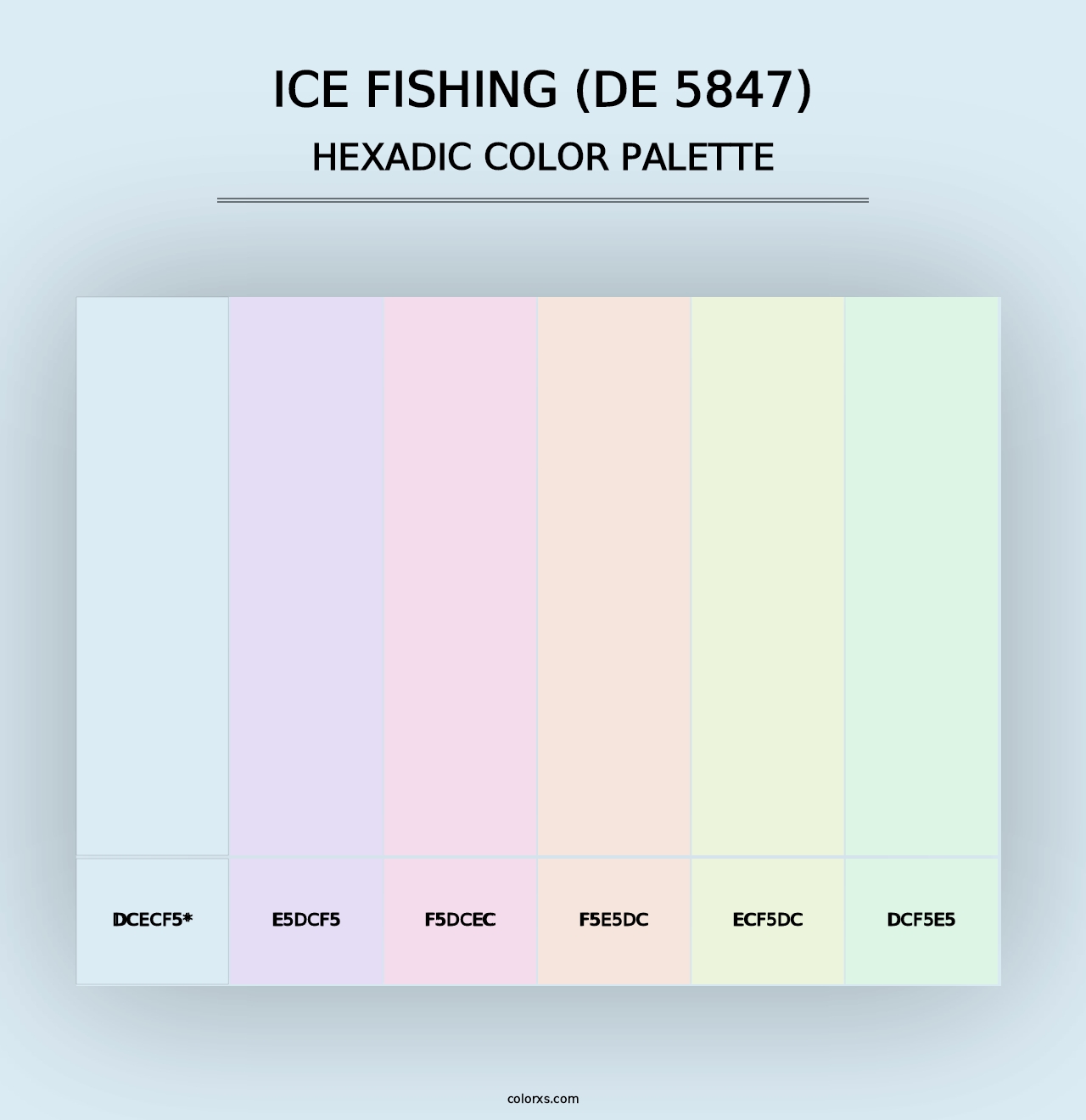 Ice Fishing (DE 5847) - Hexadic Color Palette