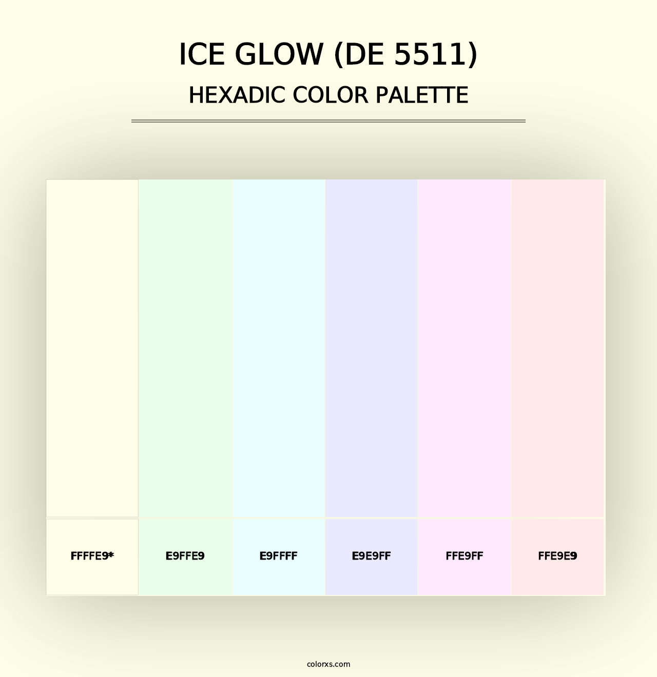 Ice Glow (DE 5511) - Hexadic Color Palette