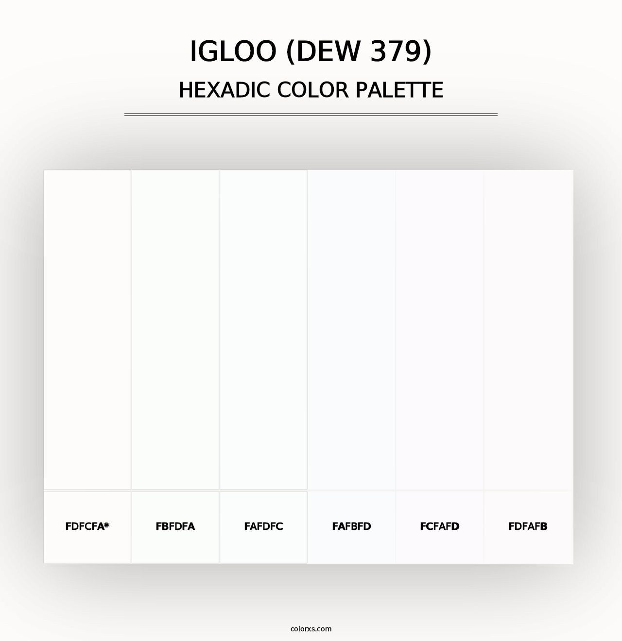 Igloo (DEW 379) - Hexadic Color Palette