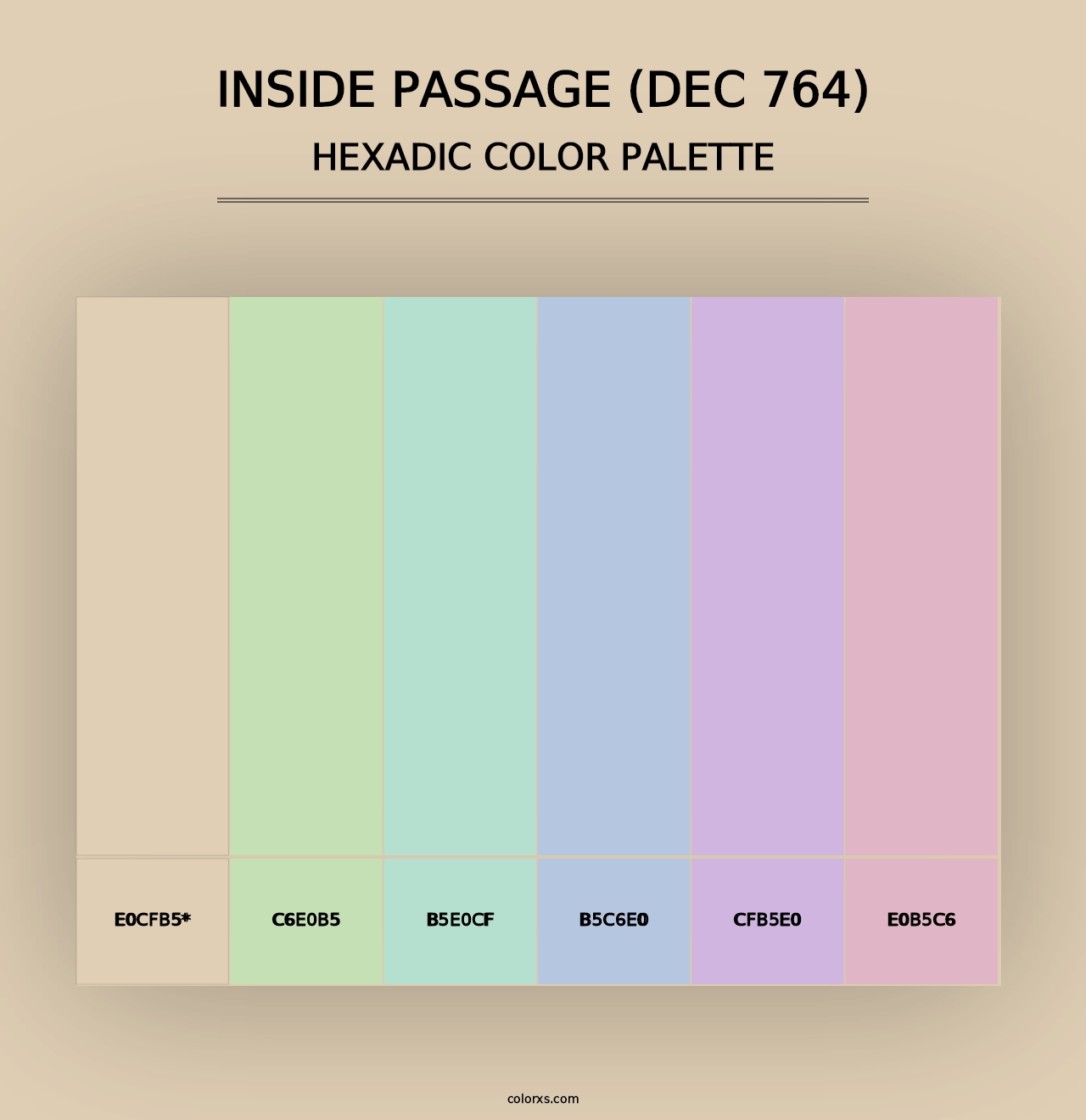 Inside Passage (DEC 764) - Hexadic Color Palette