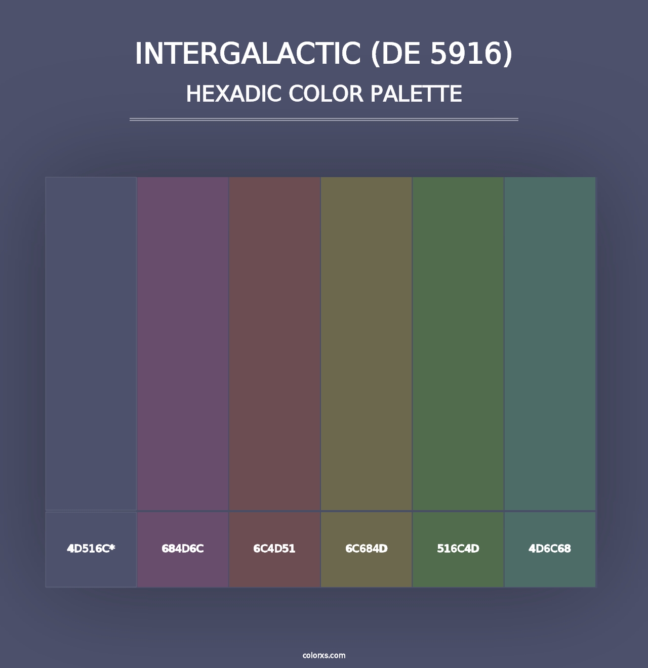 Intergalactic (DE 5916) - Hexadic Color Palette